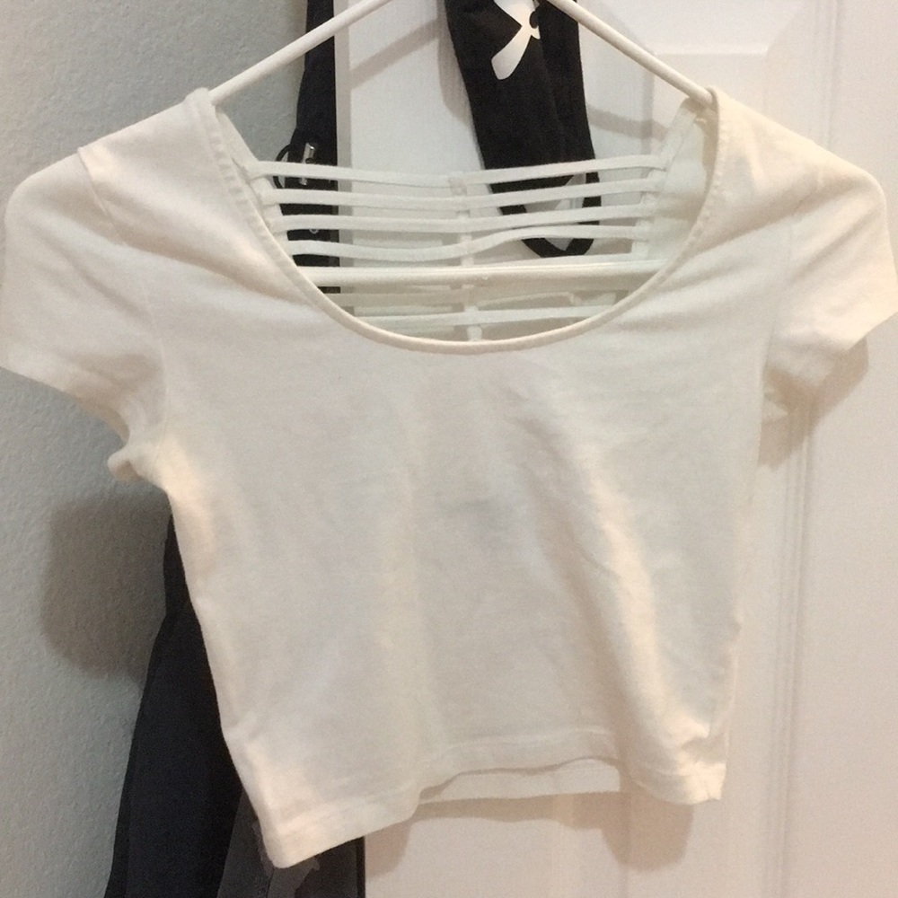 White Strappy Crop Top